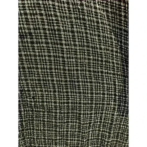 Eileen Fisher Black White Long Sleeve One Button Cardigan, Small - Picture 2 of 4